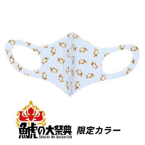 名古屋グランパスとコラボマスク　パステルマスク　ゴールドアソート（総柄）１